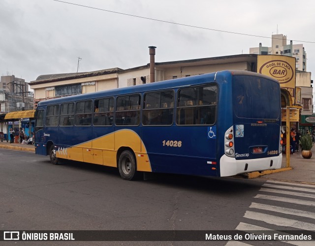 Viação Sinoscap 14026 na cidade de São Leopoldo, Rio Grande do Sul, Brasil, por Mateus de Oliveira Fernandes. Número da foto: #12205874.