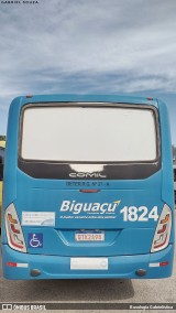 Biguaçu Transportes Coletivos Administração e Participação 1824 na cidade de Florianópolis, Santa Catarina, Brasil, por Busologia Gabrielística. Número da foto: #12208771.