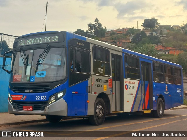 Viação Cidade de Caieiras 22.133 na cidade de Francisco Morato, São Paulo, Brasil, por Matheus Neri dos Santos. Número da foto: #12209123.