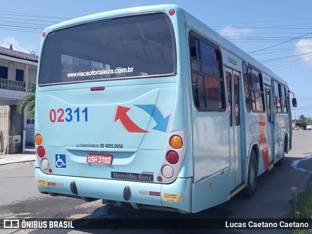 Viação Fortaleza 02311 na cidade de Fortaleza, Ceará, Brasil, por Lucas Caetano. Número da foto: #12208987.