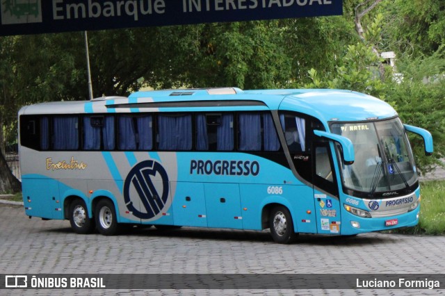 Auto Viação Progresso 6086 na cidade de João Pessoa, Paraíba, Brasil, por Luciano Formiga. Número da foto: #12209643.