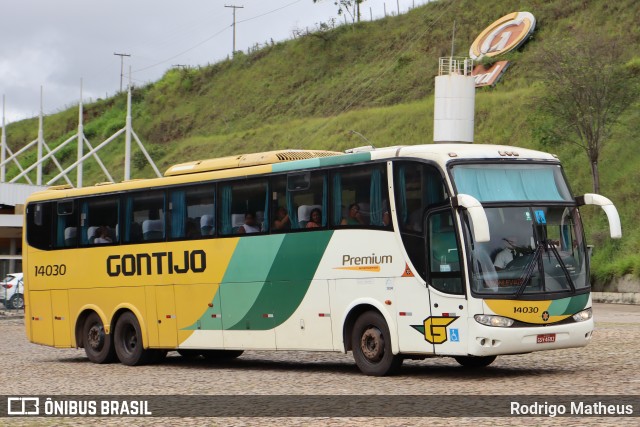 Empresa Gontijo de Transportes 14030 na cidade de João Monlevade, Minas Gerais, Brasil, por Rodrigo Matheus. Número da foto: #12210855.