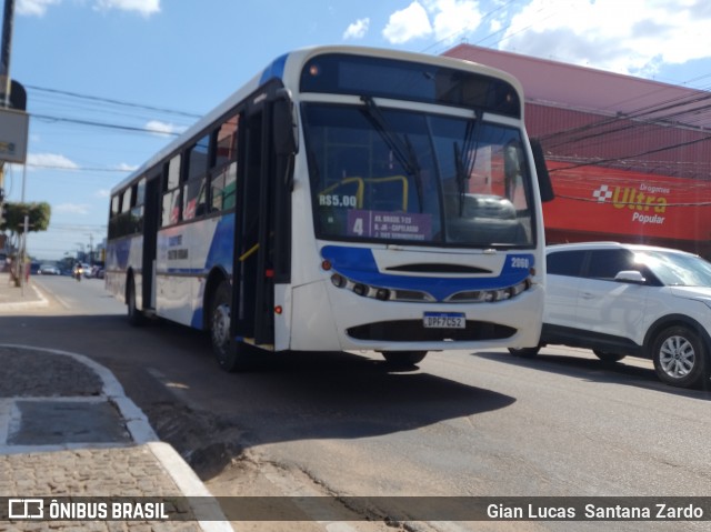 Transvida Transporte Coletivo 2060 na cidade de Ji-Paraná, Rondônia, Brasil, por Gian Lucas  Santana Zardo. Número da foto: #12209001.