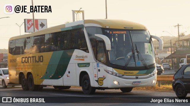 Empresa Gontijo de Transportes 18050 na cidade de Ribeirão das Neves, Minas Gerais, Brasil, por Jorge Elias Neres. Número da foto: #12209502.