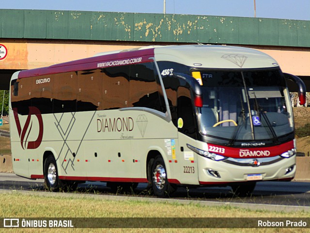 Viação Diamond Turismo 22213 na cidade de São José dos Campos, São Paulo, Brasil, por Robson Prado. Número da foto: #12210765.