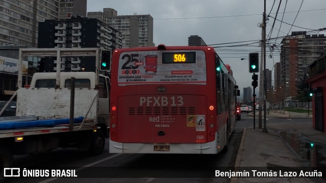 Metbus 1540 na cidade de Estación Central, Santiago, Metropolitana de Santiago, Chile, por Benjamín Tomás Lazo Acuña. Número da foto: #12209964.