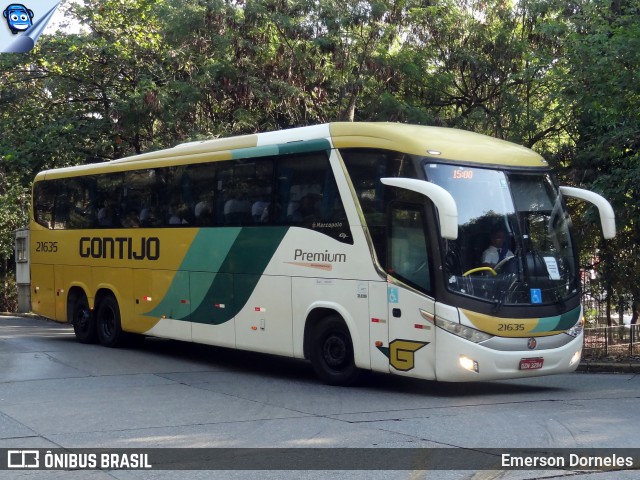 Empresa Gontijo de Transportes 21635 na cidade de São Paulo, São Paulo, Brasil, por Emerson Dorneles. Número da foto: #12209575.
