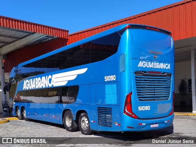 Viação Águia Branca 51090 na cidade de Guaratinguetá, São Paulo, Brasil, por Daniel Junior Sena. Número da foto: #12145403.