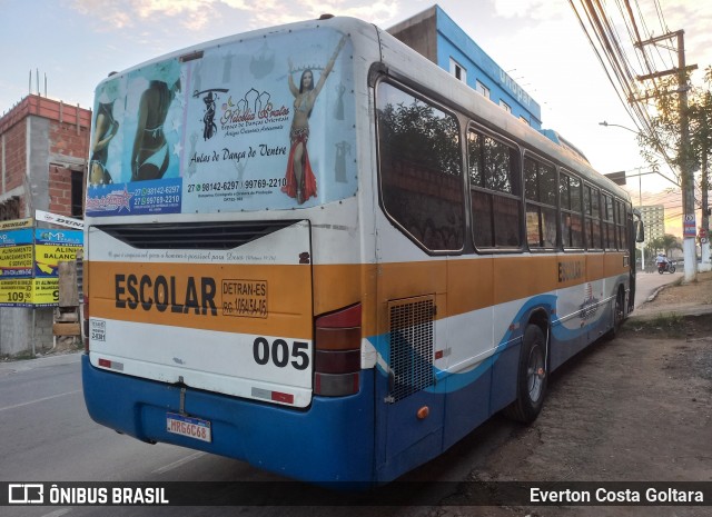 Marnil Transporte e Turismo 005 na cidade de Cariacica, Espírito Santo, Brasil, por Everton Costa Goltara. Número da foto: #12144799.