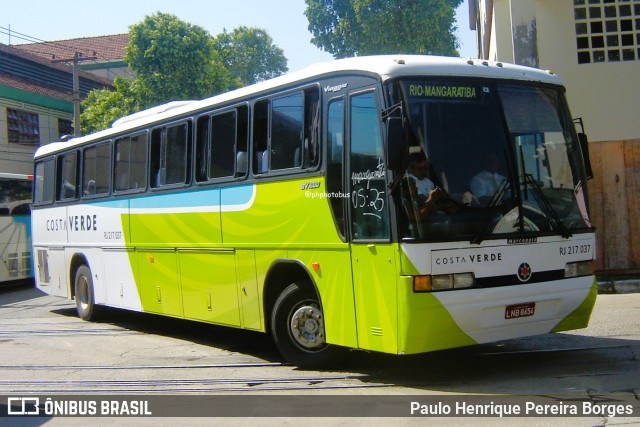 Costa Verde Transportes RJ 217.037 na cidade de Rio de Janeiro, Rio de Janeiro, Brasil, por Paulo Henrique Pereira Borges. Número da foto: #12145846.