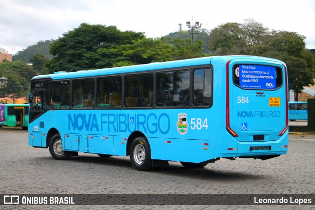 FAOL - Friburgo Auto Ônibus 584 na cidade de Nova Friburgo, Rio de Janeiro, Brasil, por Leonardo Lopes. Número da foto: #12144621.