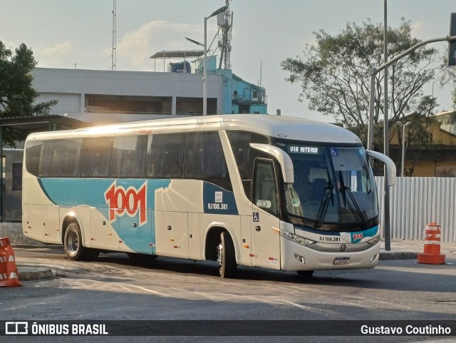 Auto Viação 1001 RJ 108.381 na cidade de Rio de Janeiro, Rio de Janeiro, Brasil, por Gustavo Coutinho. Número da foto: #12144529.