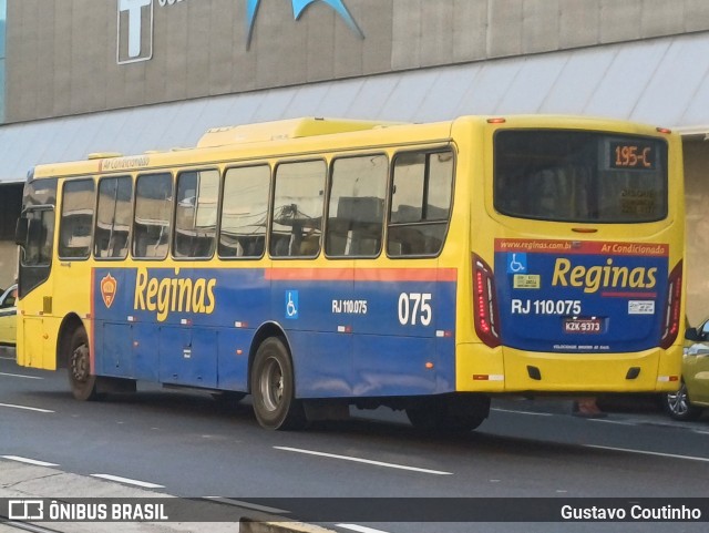 Auto Viação Reginas RJ 110.075 na cidade de Rio de Janeiro, Rio de Janeiro, Brasil, por Gustavo Coutinho. Número da foto: #12144516.