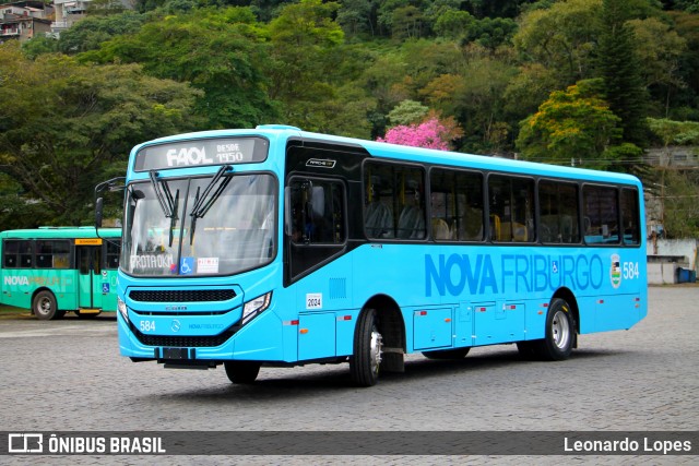 FAOL - Friburgo Auto Ônibus 584 na cidade de Nova Friburgo, Rio de Janeiro, Brasil, por Leonardo Lopes. Número da foto: #12144617.