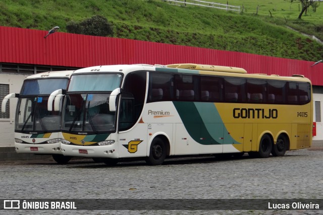 Empresa Gontijo de Transportes 14115 na cidade de João Monlevade, Minas Gerais, Brasil, por Lucas Oliveira. Número da foto: #12145954.