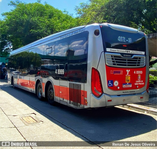 Express Transportes Urbanos Ltda 4 8999 na cidade de São Paulo, São Paulo, Brasil, por Renan De Jesus Oliveira. Número da foto: #12145484.