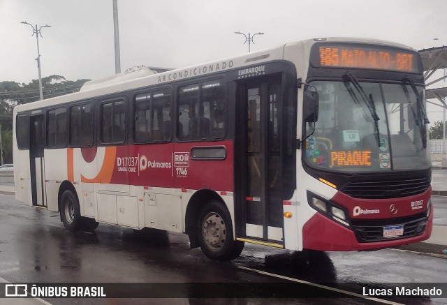 Auto Viação Palmares D17037 na cidade de Rio de Janeiro, Rio de Janeiro, Brasil, por Lucas Machado. Número da foto: #12212908.