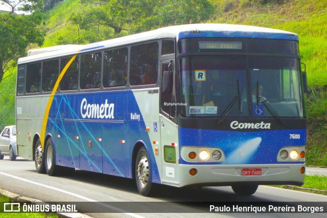 Viação Cometa 7600 na cidade de Barra do Piraí, Rio de Janeiro, Brasil, por Paulo Henrique Pereira Borges. Número da foto: #12213159.