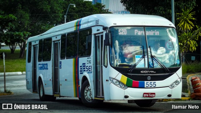Transcol - Transportes Coletivos Ltda. 555 na cidade de Recife, Pernambuco, Brasil, por Itamar Neto. Número da foto: #12212243.