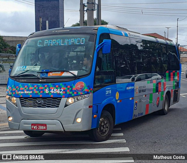 Viação Paratodos > São Jorge > Metropolitana São Paulo > Mobibrasil 6 4842 na cidade de São Paulo, São Paulo, Brasil, por Matheus Costa. Número da foto: #12211328.