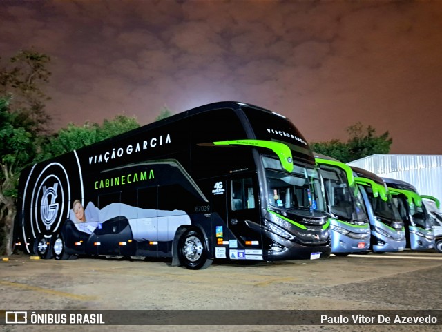 Viação Garcia 87039 na cidade de Ribeirão Preto, São Paulo, Brasil, por Paulo Vitor De Azevedo. Número da foto: #12213422.