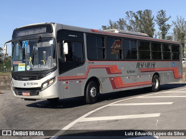 Viação Resendense RJ 192.004 na cidade de Resende, Rio de Janeiro, Brasil, por Luiz Eduardo Lopes da Silva. Número da foto: #12211916.