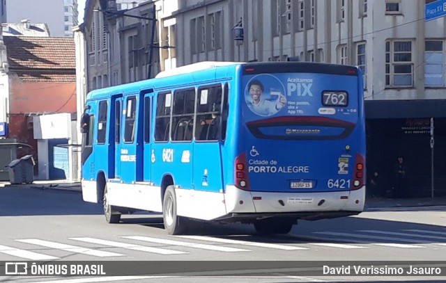 Nortran Transportes Coletivos 6421 na cidade de Porto Alegre, Rio Grande do Sul, Brasil, por David Verissimo Jsauro. Número da foto: #12213143.