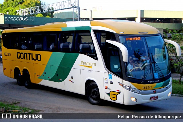 Empresa Gontijo de Transportes 18330 na cidade de Salvador, Bahia, Brasil, por Felipe Pessoa de Albuquerque. Número da foto: #12211896.