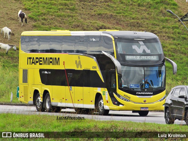 Viação Nova Itapemirim 40946 na cidade de Juiz de Fora, Minas Gerais, Brasil, por Luiz Krolman. Número da foto: #12213634.