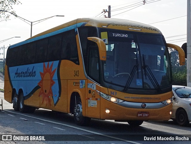 Expresso Amarelinho 343 na cidade de Cotia, São Paulo, Brasil, por David Macedo Rocha. Número da foto: #12211337.