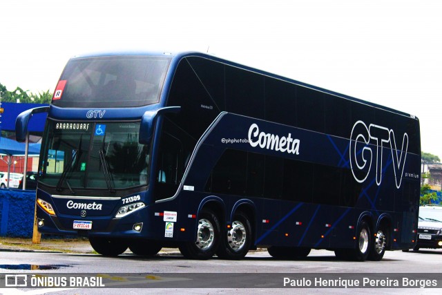 Viação Cometa 721309 na cidade de São Paulo, São Paulo, Brasil, por Paulo Henrique Pereira Borges. Número da foto: #12213147.