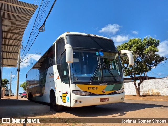 Empresa Gontijo de Transportes 17105 na cidade de Minas Novas, Minas Gerais, Brasil, por Josimar Gomes Simoes. Número da foto: #12213484.