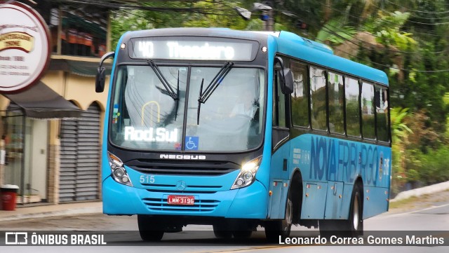 FAOL - Friburgo Auto Ônibus 515 na cidade de Nova Friburgo, Rio de Janeiro, Brasil, por Leonardo Correa Gomes Martins. Número da foto: #12213998.