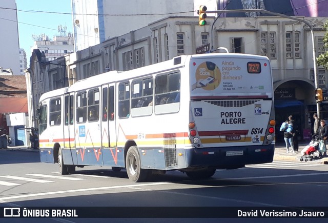 SOPAL - Sociedade de Ônibus Porto-Alegrense Ltda. 6614 na cidade de Porto Alegre, Rio Grande do Sul, Brasil, por David Verissimo Jsauro. Número da foto: #12211682.