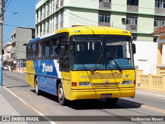 Viação Sudeste 8204 na cidade de Marataízes, Espírito Santo, Brasil, por Guilherme Neves. Número da foto: #12213893.