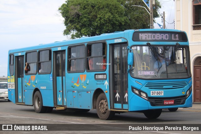 Viação Primor 37-507 na cidade de São Luís, Maranhão, Brasil, por Paulo Henrique Pereira Borges. Número da foto: #12148725.
