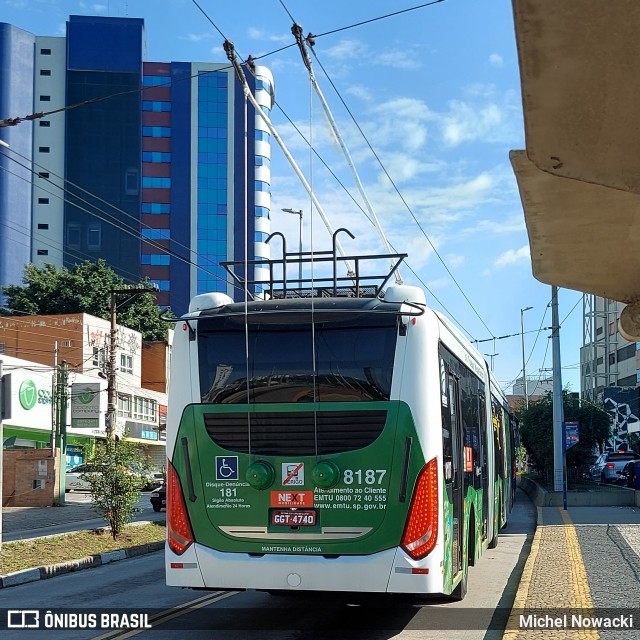 Next Mobilidade - ABC Sistema de Transporte 8187 na cidade de São Bernardo do Campo, São Paulo, Brasil, por Michel Nowacki. Número da foto: #12148853.