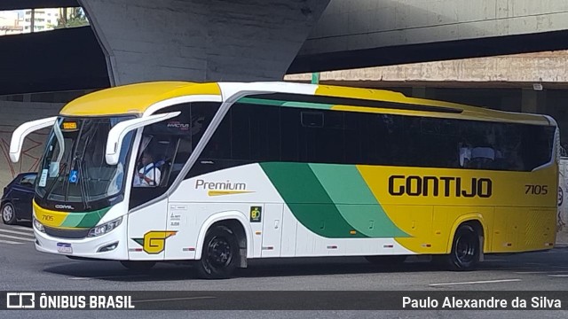 Empresa Gontijo de Transportes 7105 na cidade de Belo Horizonte, Minas Gerais, Brasil, por Paulo Alexandre da Silva. Número da foto: #12148331.