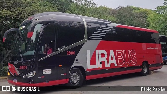 Lirabus 26001 na cidade de São Paulo, São Paulo, Brasil, por Fábio Paixão. Número da foto: #12147021.