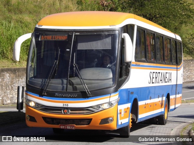 Viação Sertaneja 310 na cidade de Petrópolis, Rio de Janeiro, Brasil, por Gabriel Petersen Gomes. Número da foto: #12148881.