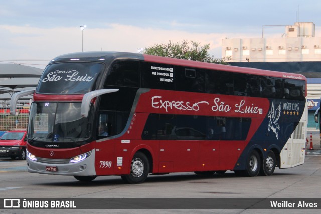Expresso São Luiz 7990 na cidade de Goiânia, Goiás, Brasil, por Weiller Alves. Número da foto: #12148961.