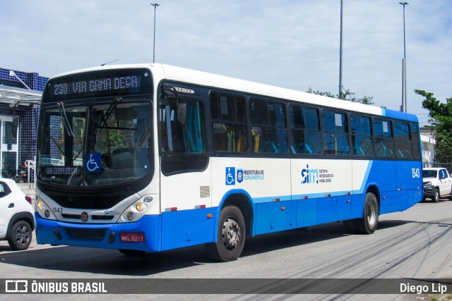 Canasvieiras Transportes 1543 na cidade de Florianópolis, Santa Catarina, Brasil, por Diego Lip. Número da foto: #12148851.