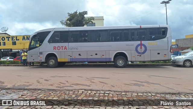 Rota Transportes Rodoviários 6865 na cidade de Barra da Estiva, Bahia, Brasil, por Flávio  Santos. Número da foto: #12150724.