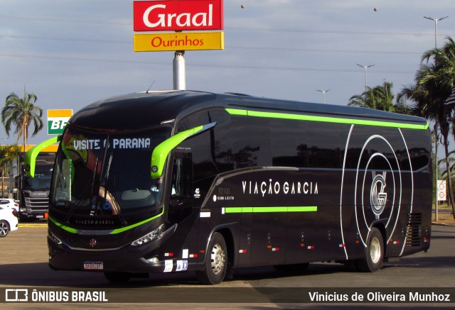 Viação Garcia 92100 na cidade de Ourinhos, São Paulo, Brasil, por Vinicius de Oliveira Munhoz. Número da foto: #12149368.