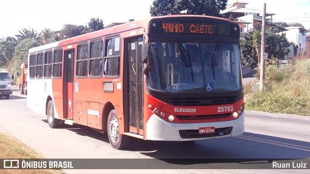 Companhia Coordenadas de Transportes 25753 na cidade de Santa Luzia, Minas Gerais, Brasil, por Ruan Luiz. Número da foto: #12151021.