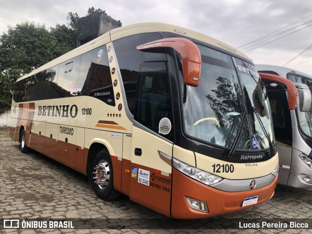 Betinho Transportes 12100 na cidade de Balneário Camboriú, Santa Catarina, Brasil, por Lucas Pereira Bicca. Número da foto: #12150145.