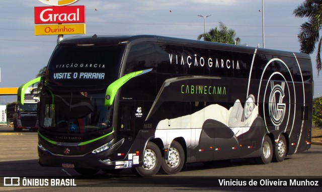 Viação Garcia 86108 na cidade de Ourinhos, São Paulo, Brasil, por Vinicius de Oliveira Munhoz. Número da foto: #12149369.