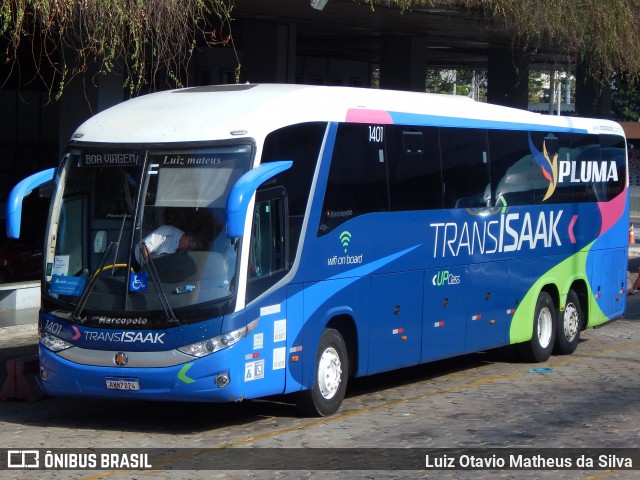 Trans Isaak Turismo 1401 na cidade de Belo Horizonte, Minas Gerais, Brasil, por Luiz Otavio Matheus da Silva. Número da foto: #12150004.
