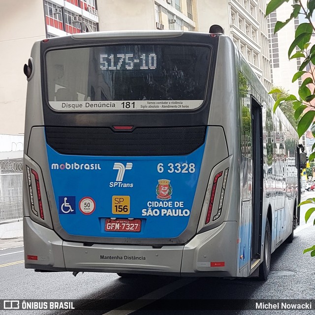 Viação Paratodos > São Jorge > Metropolitana São Paulo > Mobibrasil 6 3328 na cidade de São Paulo, São Paulo, Brasil, por Michel Nowacki. Número da foto: #12151015.