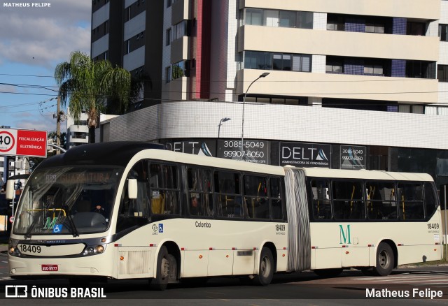 Viação Santo Ângelo 18409 na cidade de Curitiba, Paraná, Brasil, por Matheus Felipe. Número da foto: #12150214.